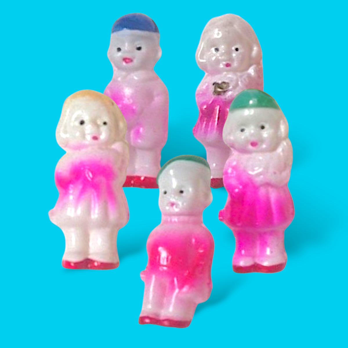 Vintage Japan Vinyl Penny Dolls