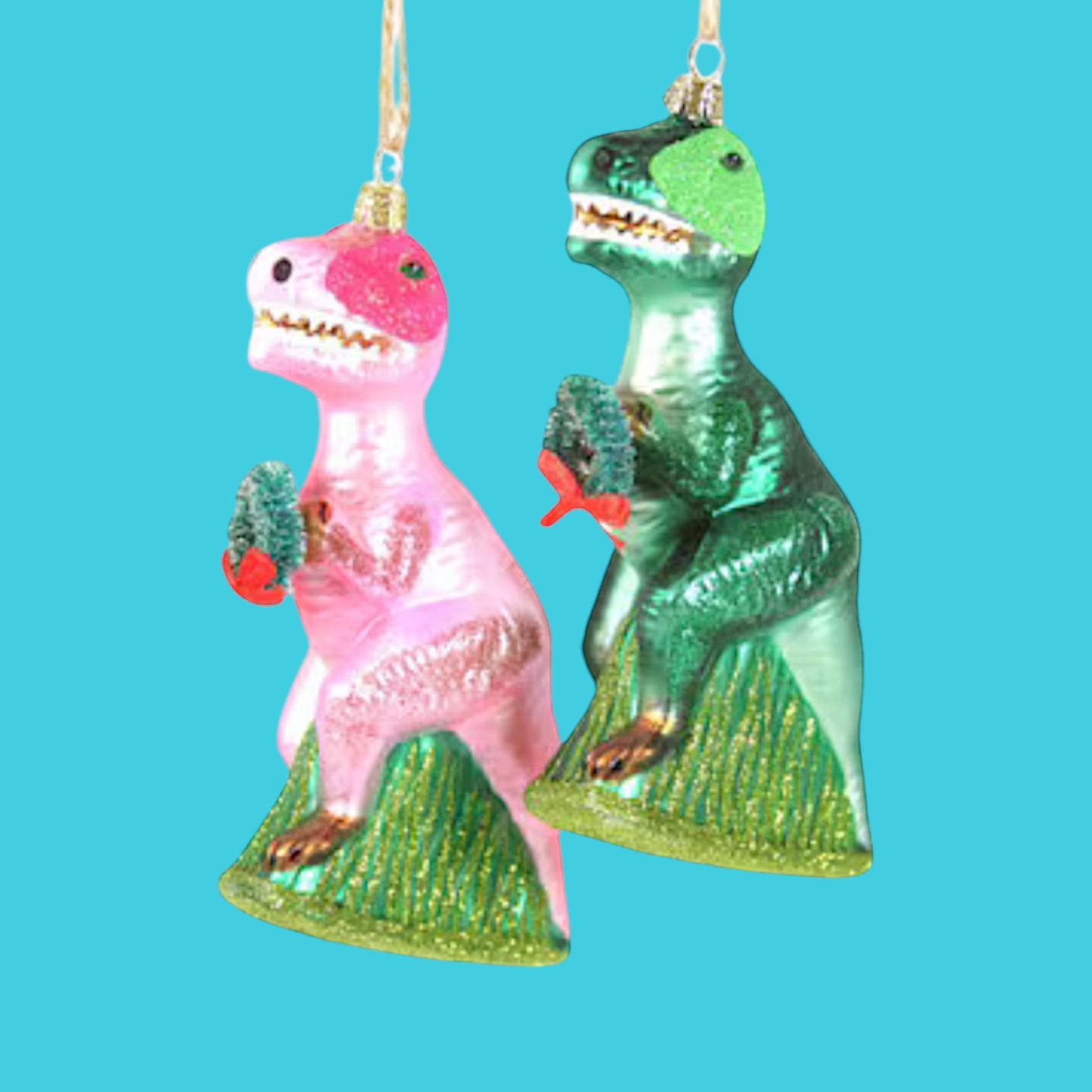 Cody Foster - Merry, Merry - T-Rex Ornament