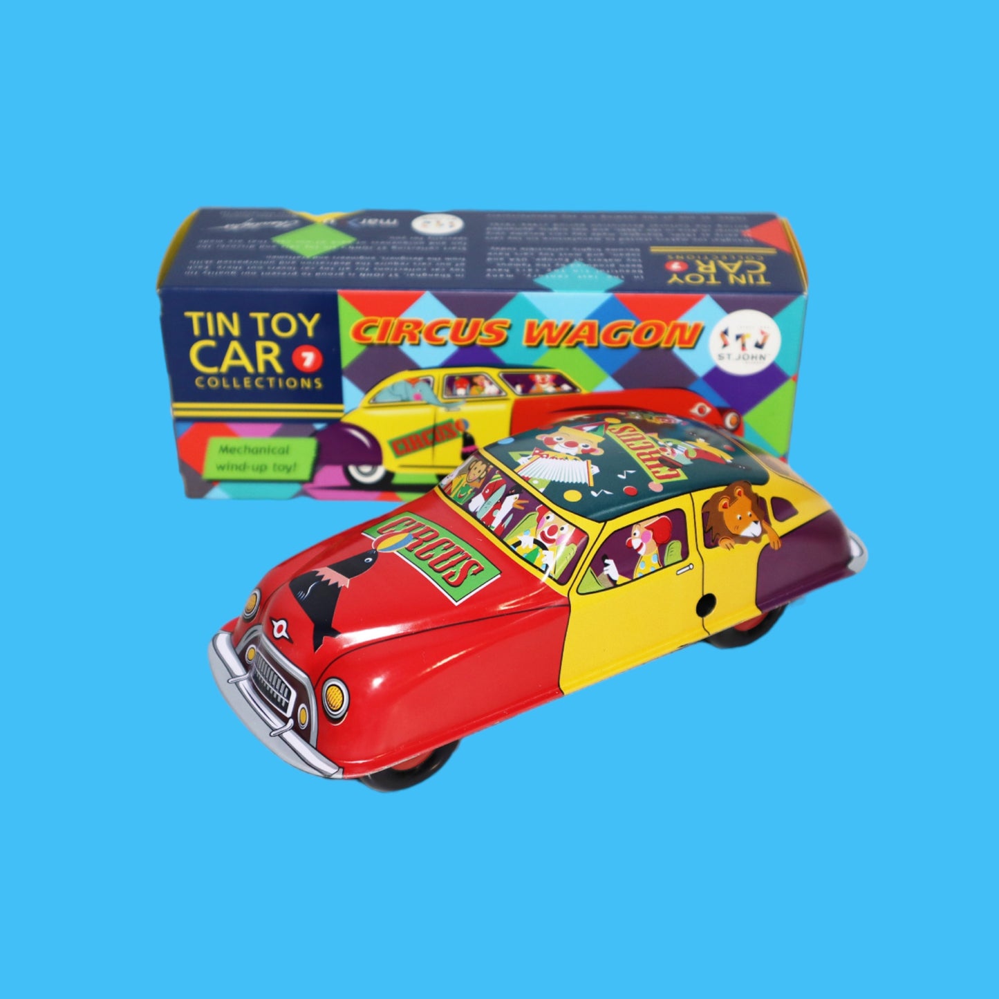 Circus Wagon - Tin Wind-Up Toy