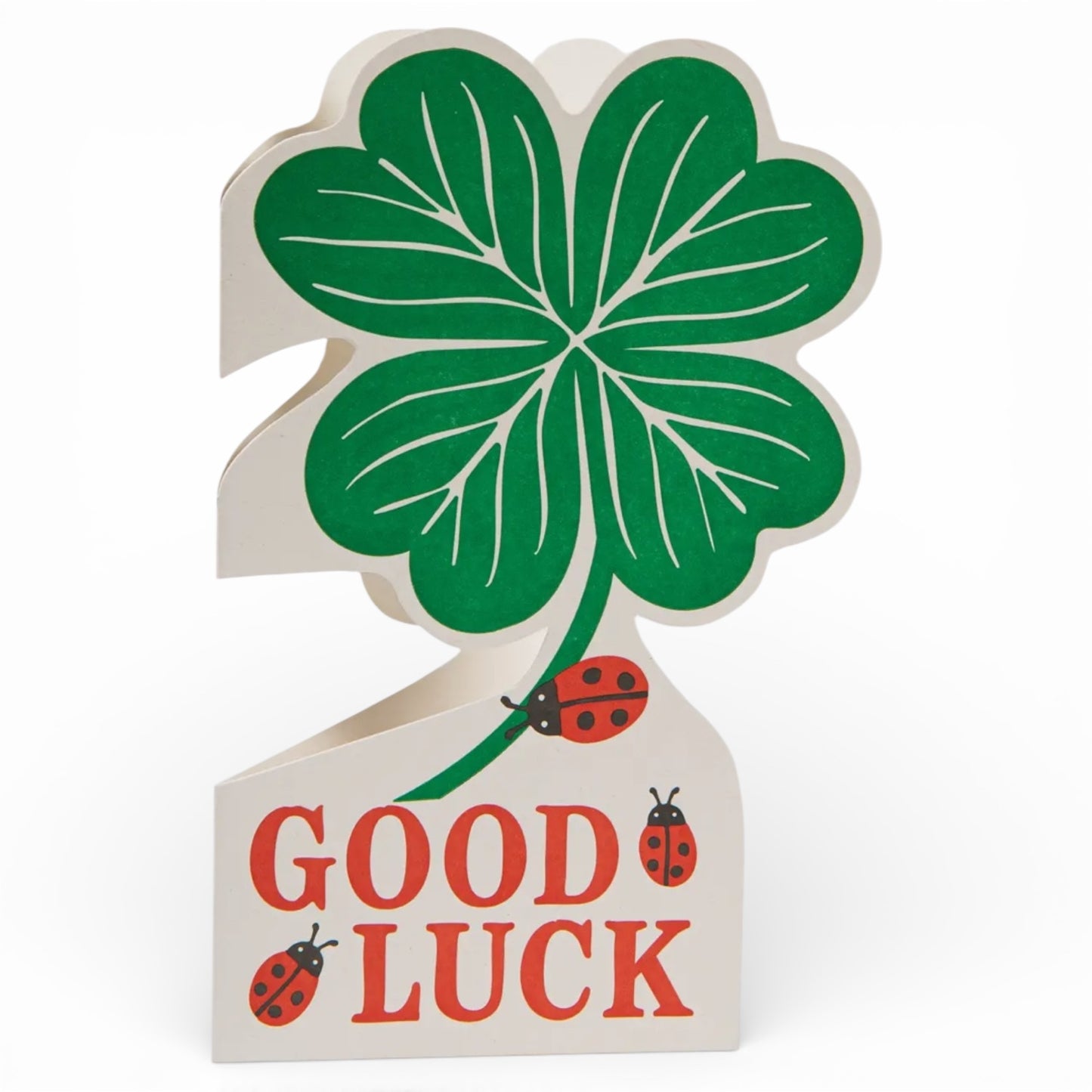 Die-cut Greeting Card - Good Luck