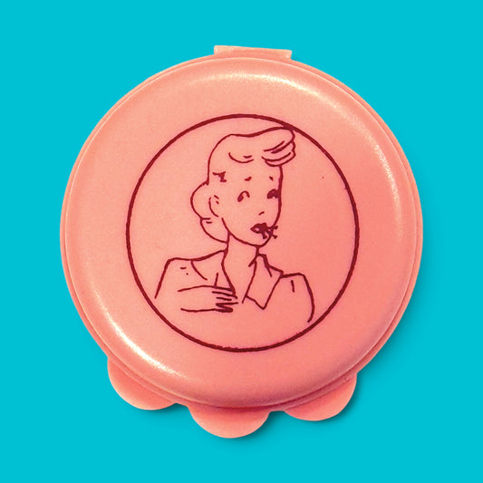 Vintage Inspired Round Pin Box