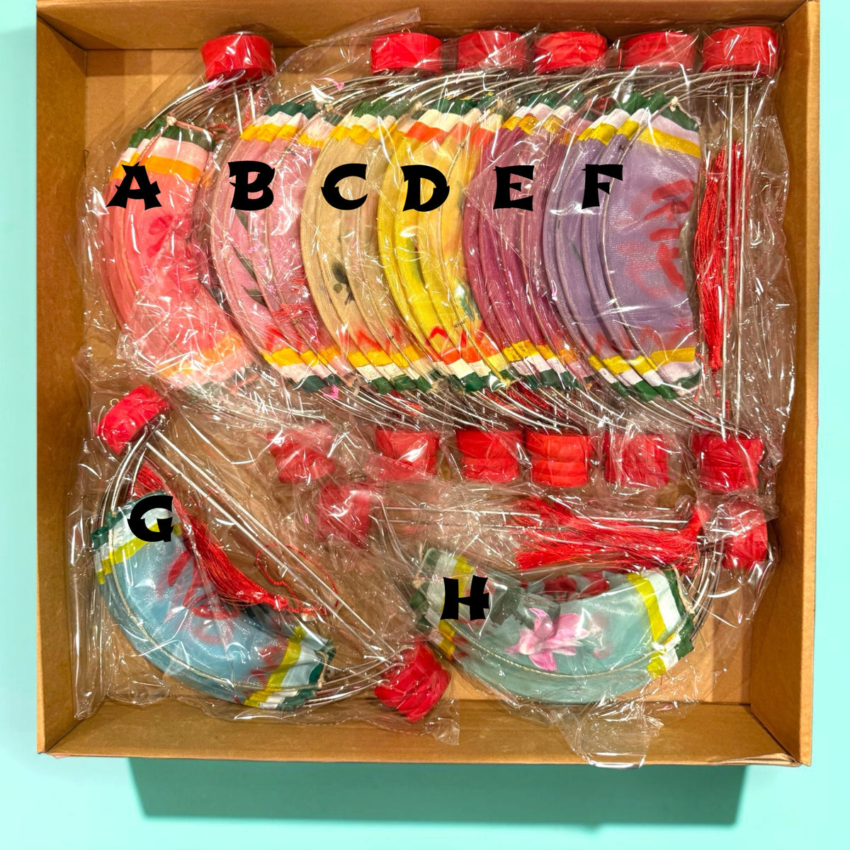 Hand-painted Chinese Gauze Lanterns - Small