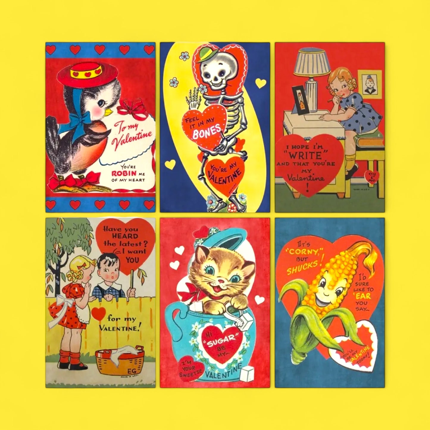 Retro Valentine Boxed Matches