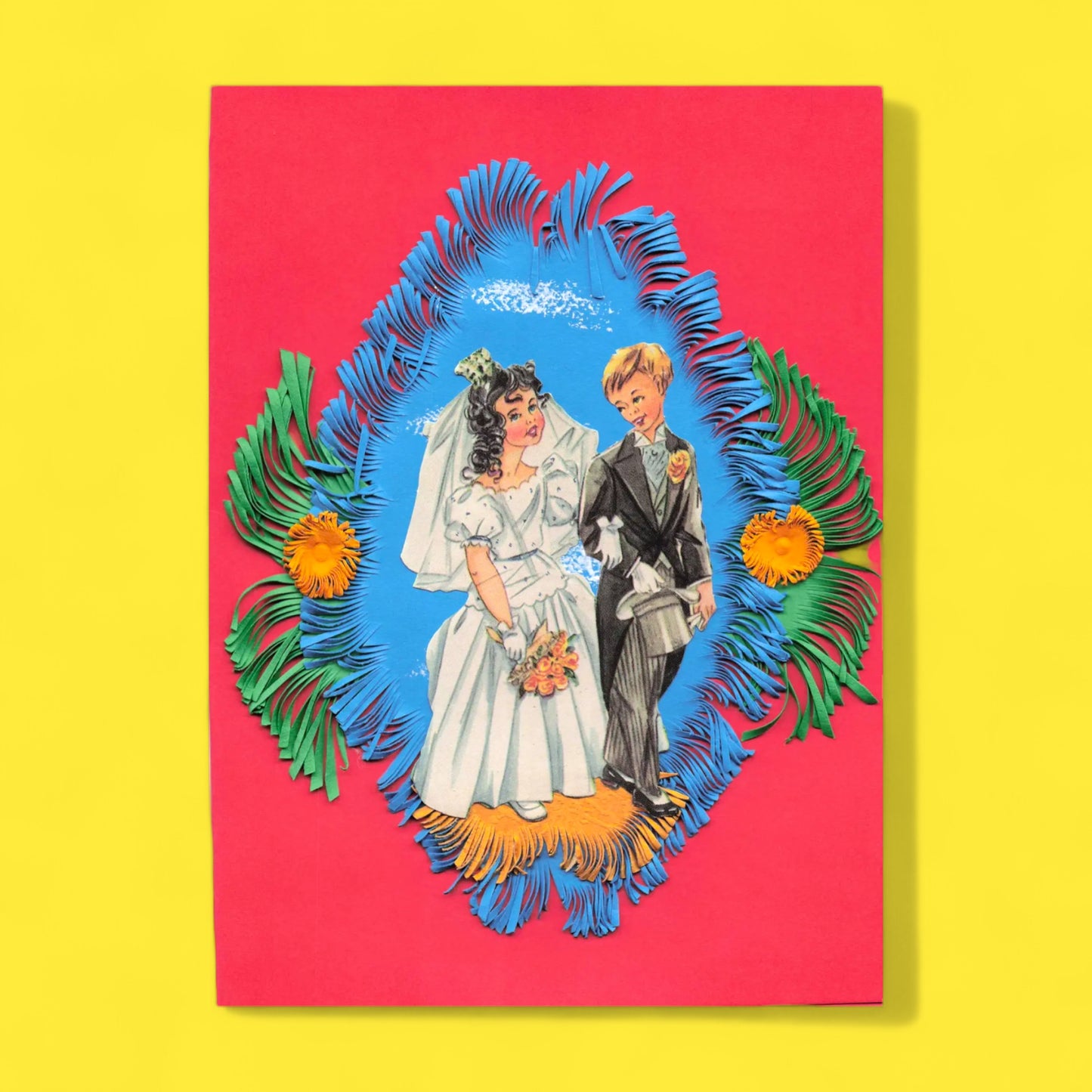 Mexican Papercut Wedding Card