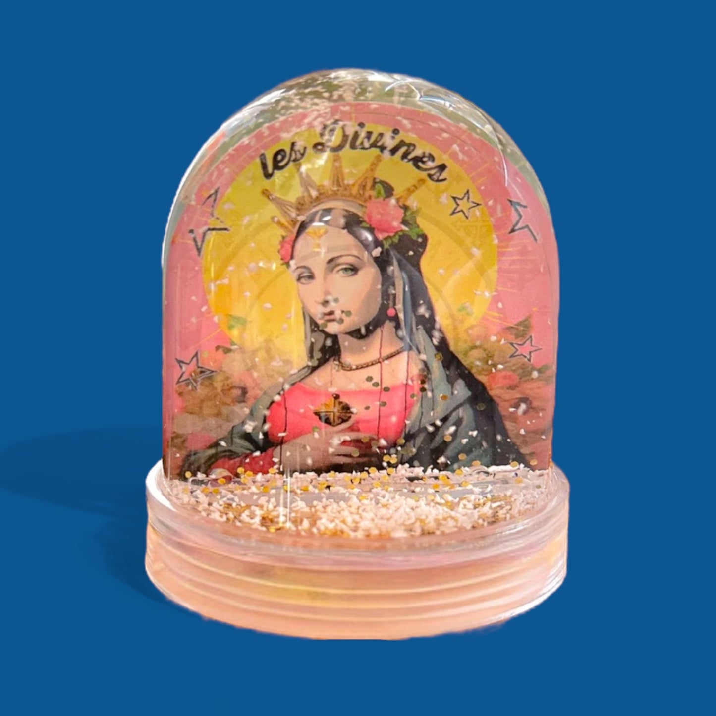 French Virgin Mary Pop Art Snow Globes - Limited Edition