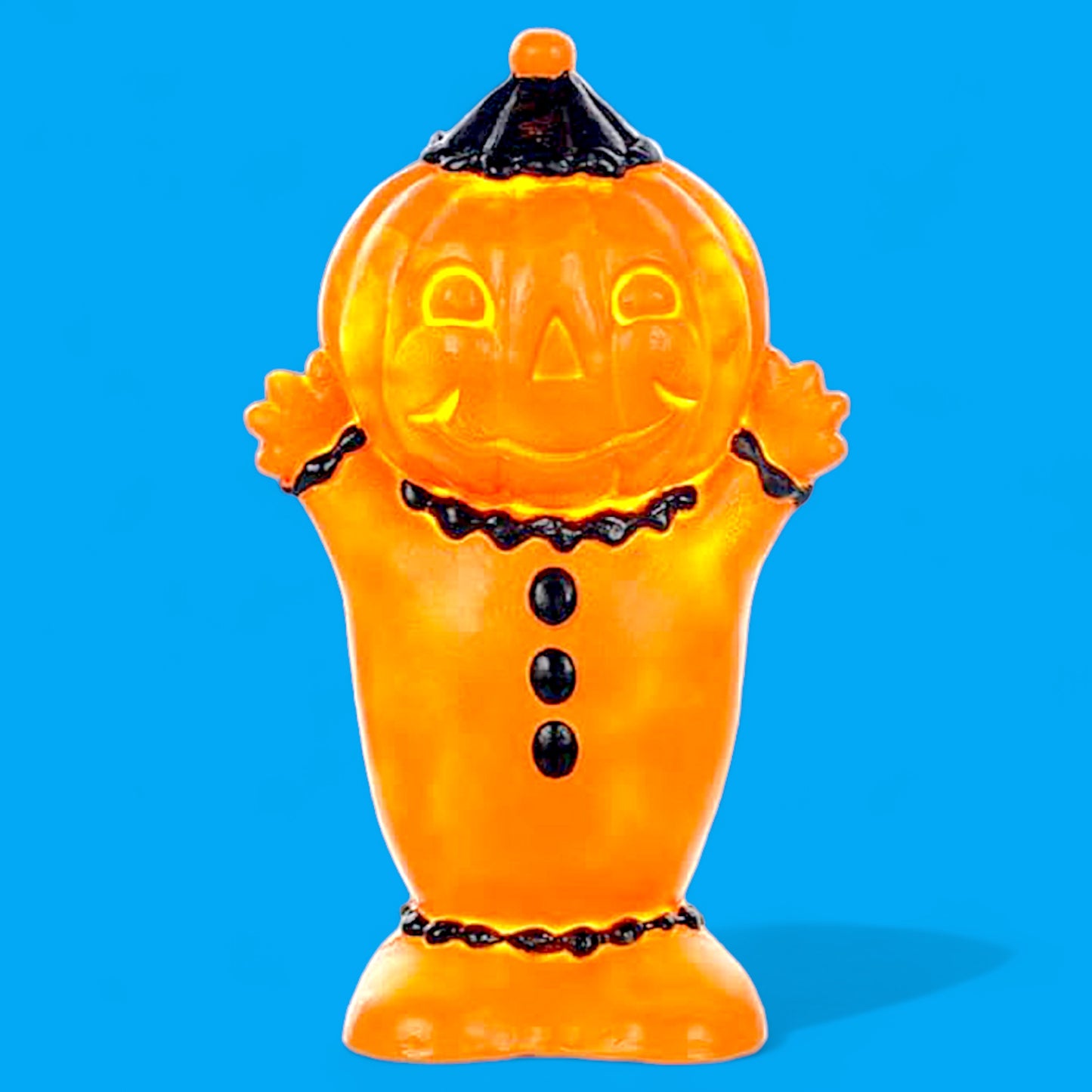 Vintage Style Pumpkin Clown Blow Mold LED Lamp