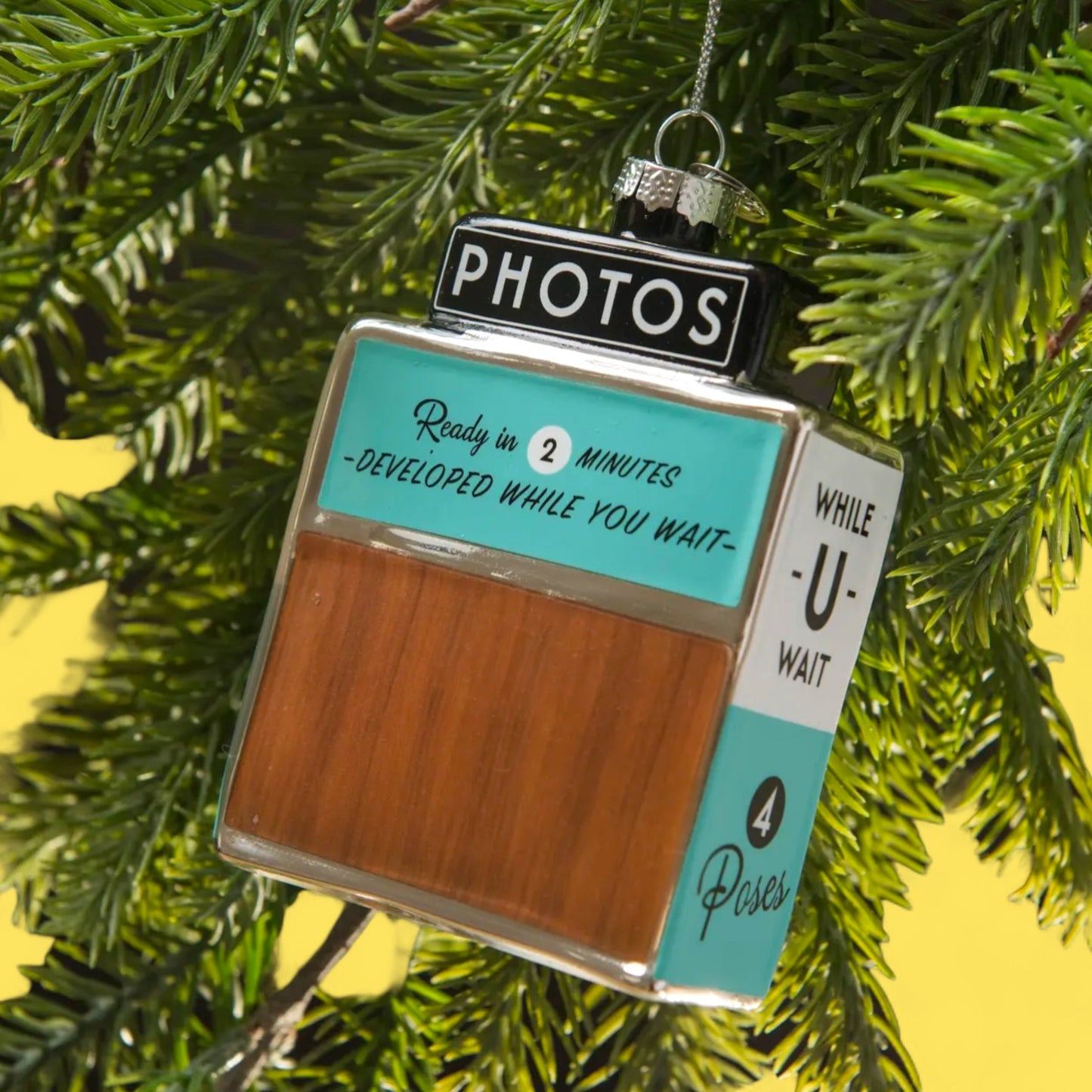 Love and Victory Glass Vintage Style Photo Booth Christmas Ornament - Hella Kitsch