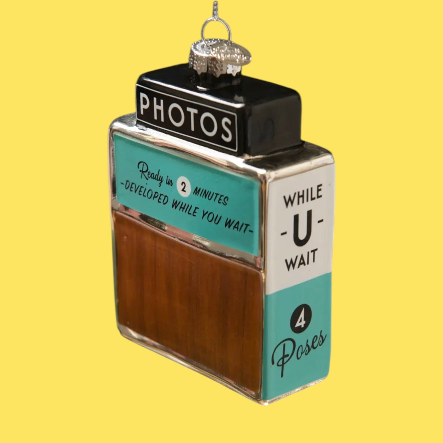 Love and Victory Glass Vintage Style Photo Booth Christmas Ornament - Hella Kitsch