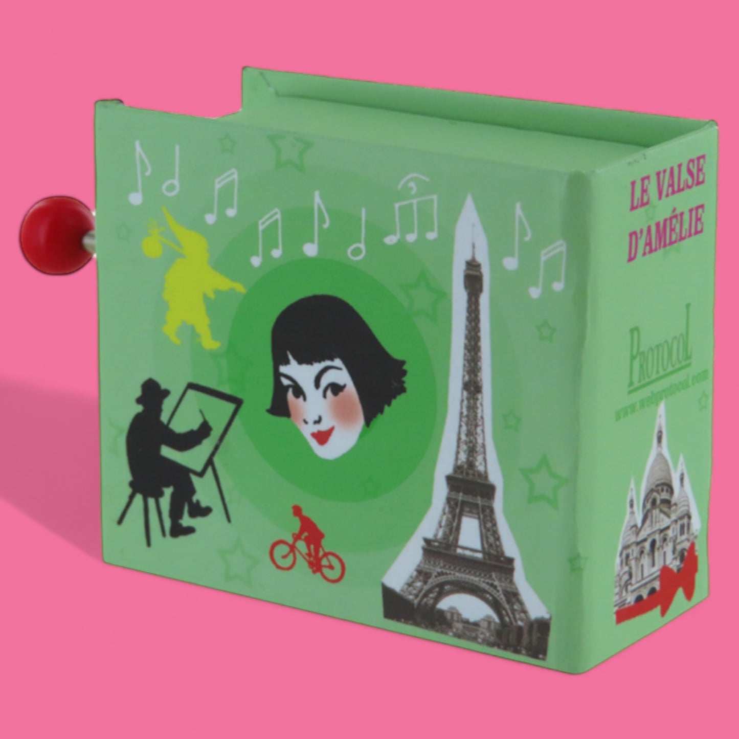 Amelie Book Shaped Crank Music Box - Hella Kitsch