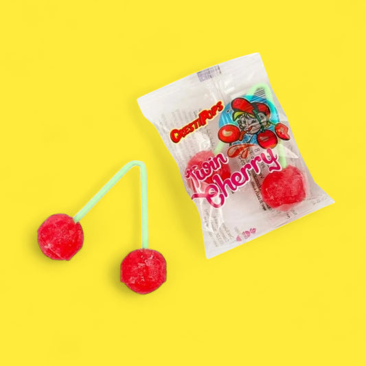 Gerrit’s Cresti Pop Twin Cherry Lollipop - Hella Kitsch
