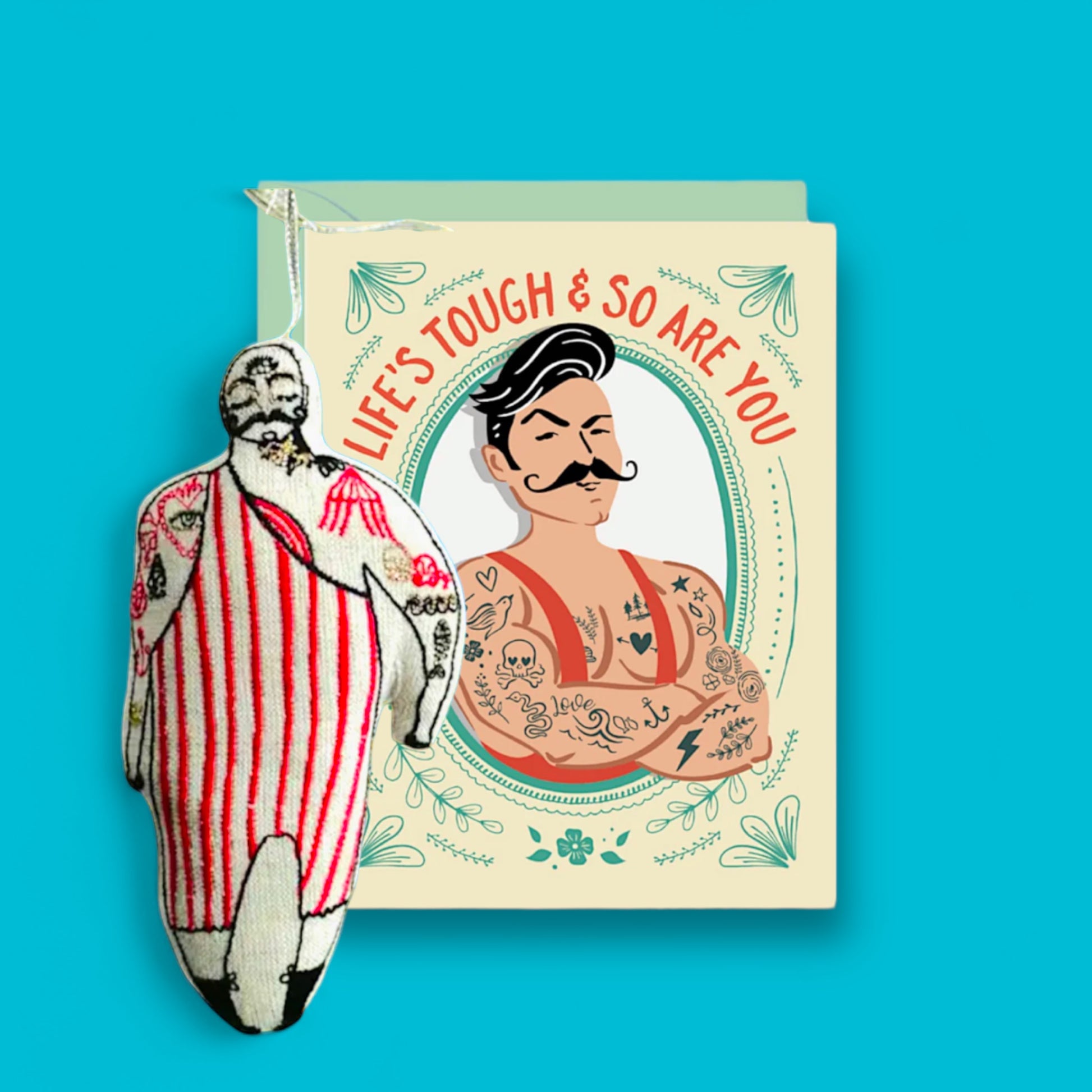 Circus Tattooed Strong Man Token - Hella Kitsch