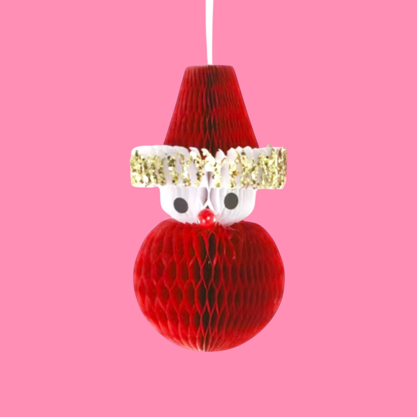 Cody Foster Honeycomb Santa or Snowman - Ornaments - Hella Kitsch