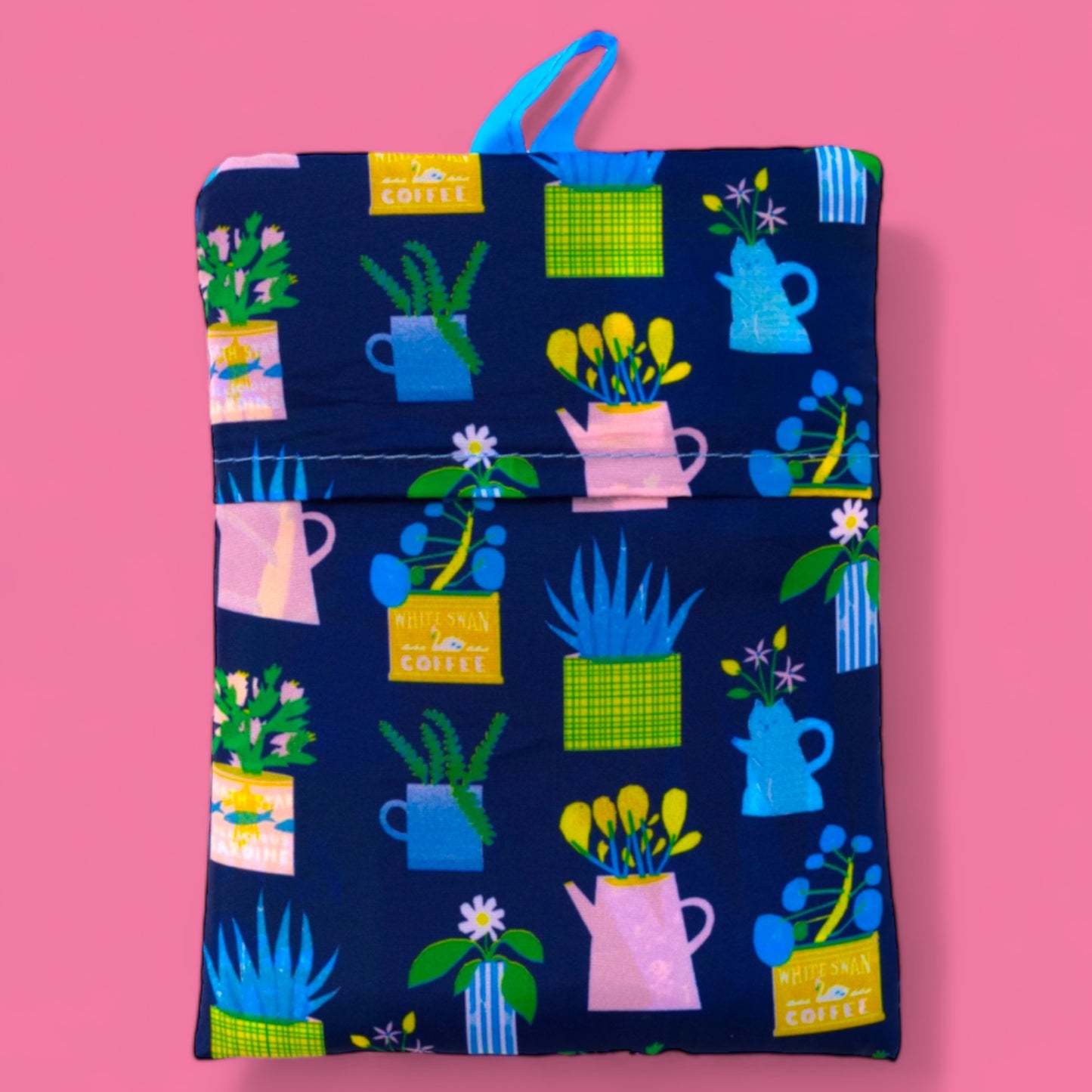 Houseplants - Foldable Shopping Sack by The Printed Peanut - Hella Kitsch