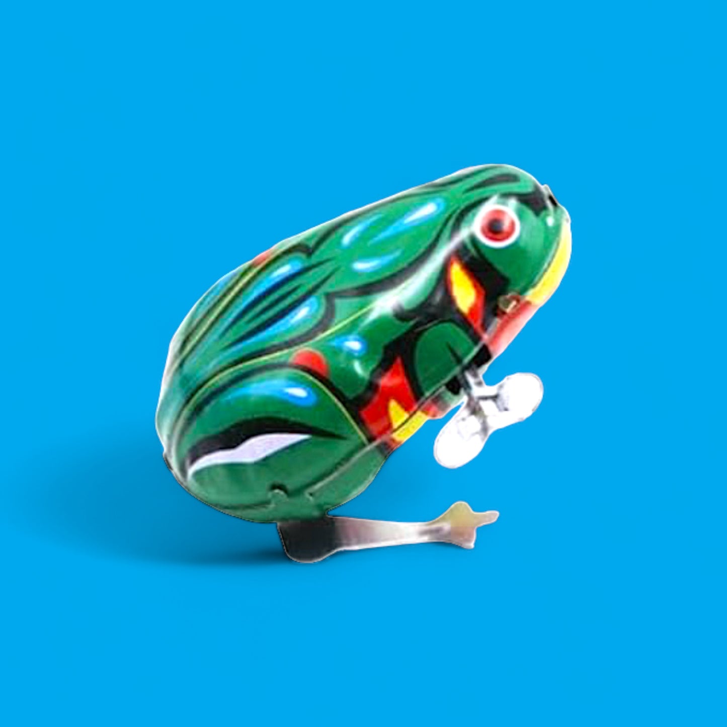 Clockwork Springing Tin Toad