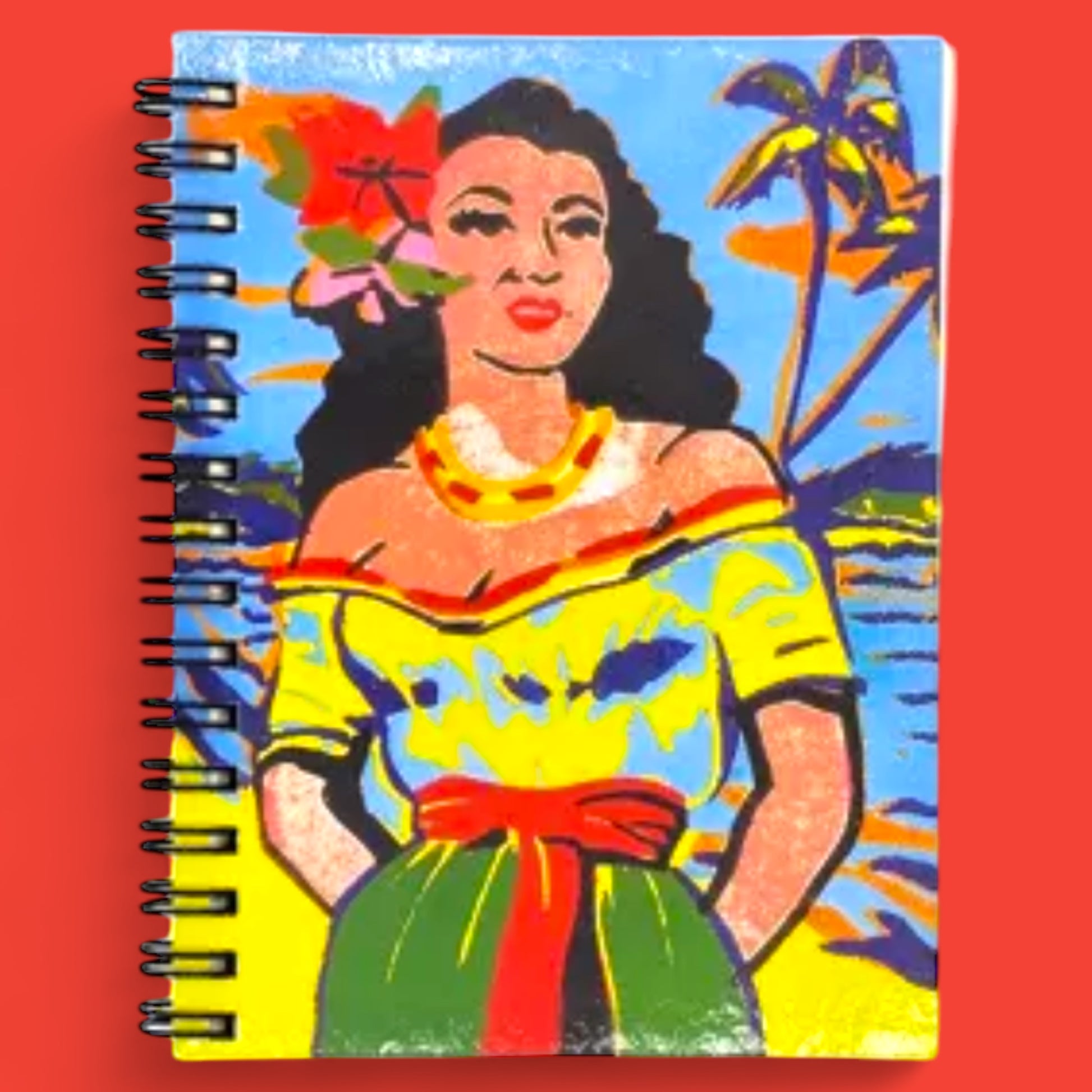 Vintage Mexican Woman Spiral Notebook - Hella Kitsch