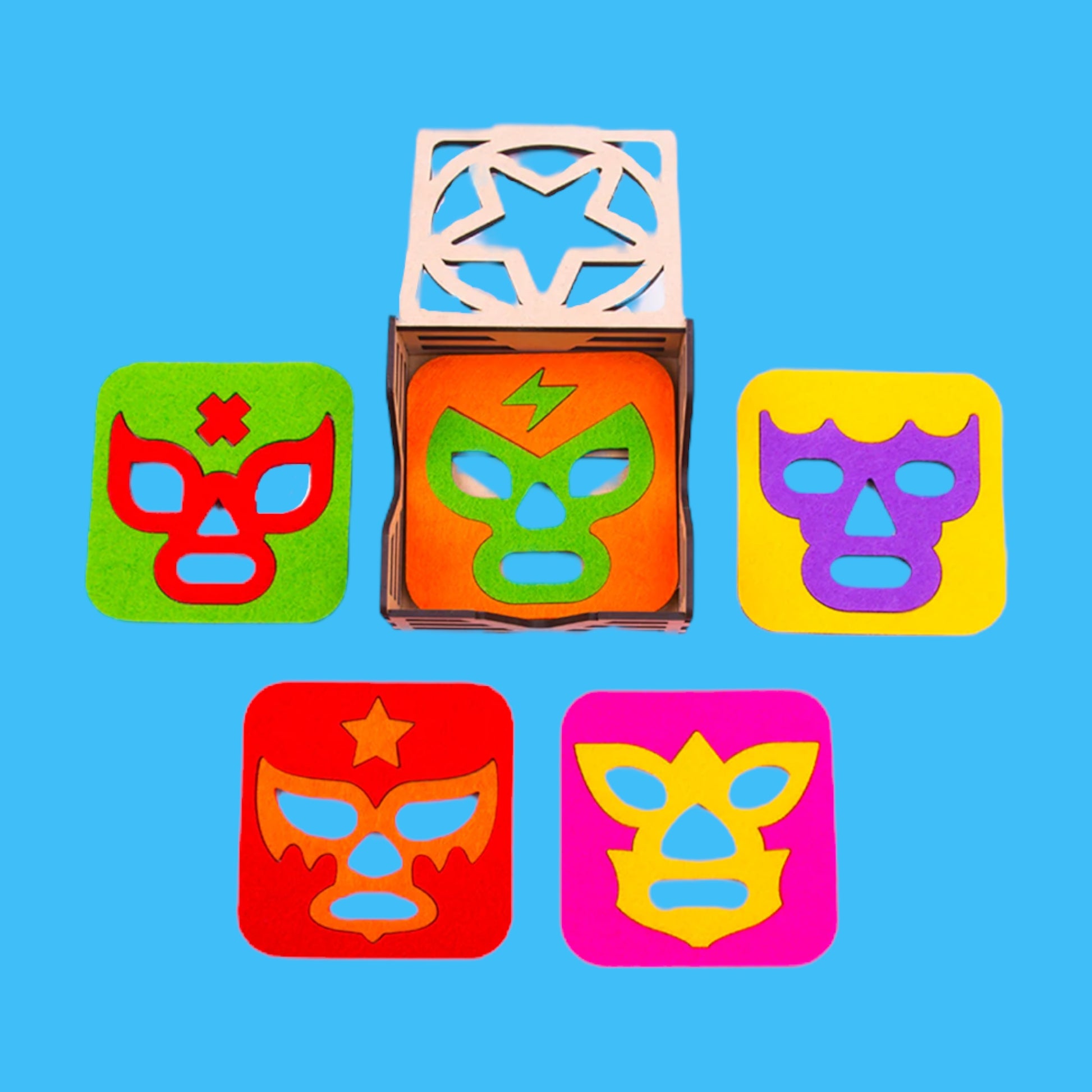 Luche Libre Coaster Set - Hella Kitsch