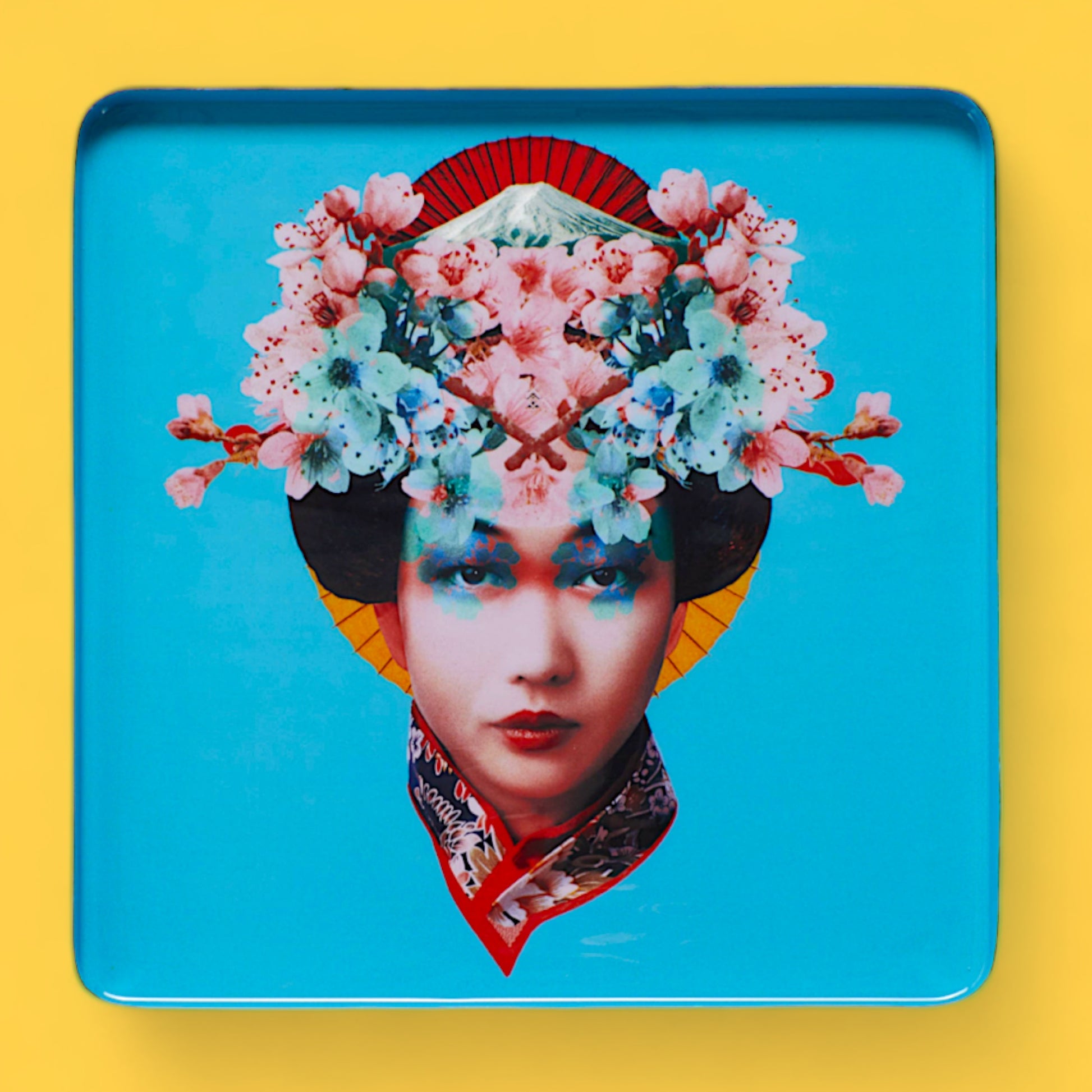 Miss Fuji Square Tray - Hella Kitsch