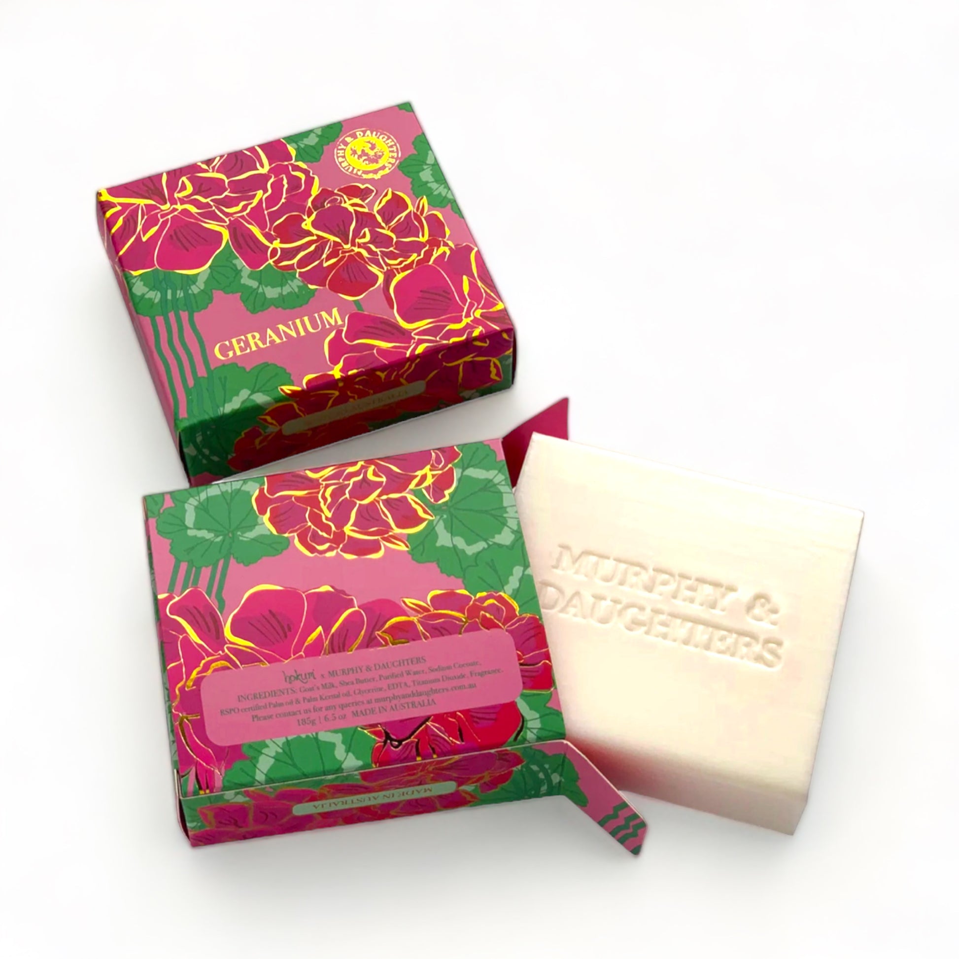 Boxed Geranium Soap - Hella Kitsch