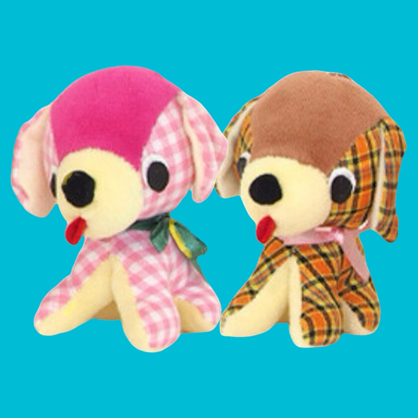 Retro Style Japanese Plaid Puppies - Hella Kitsch