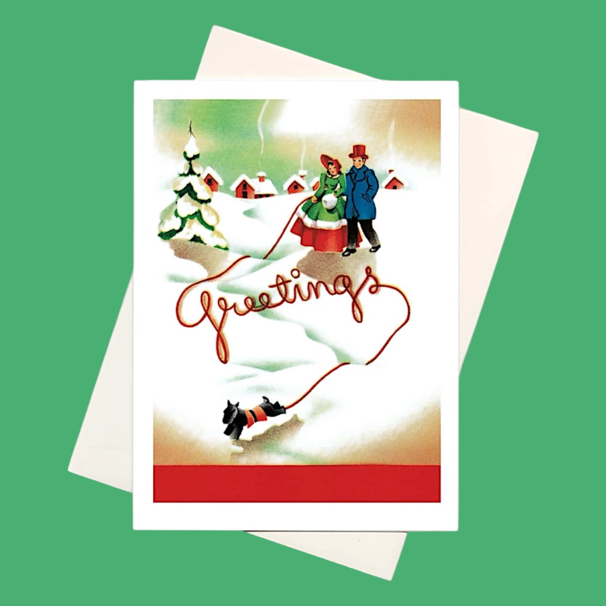 Scottie Sweater Greeting Card - Hella Kitsch