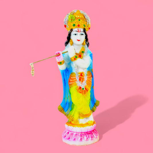 Vibrant Lord Krishna Statue - Hella Kitsch