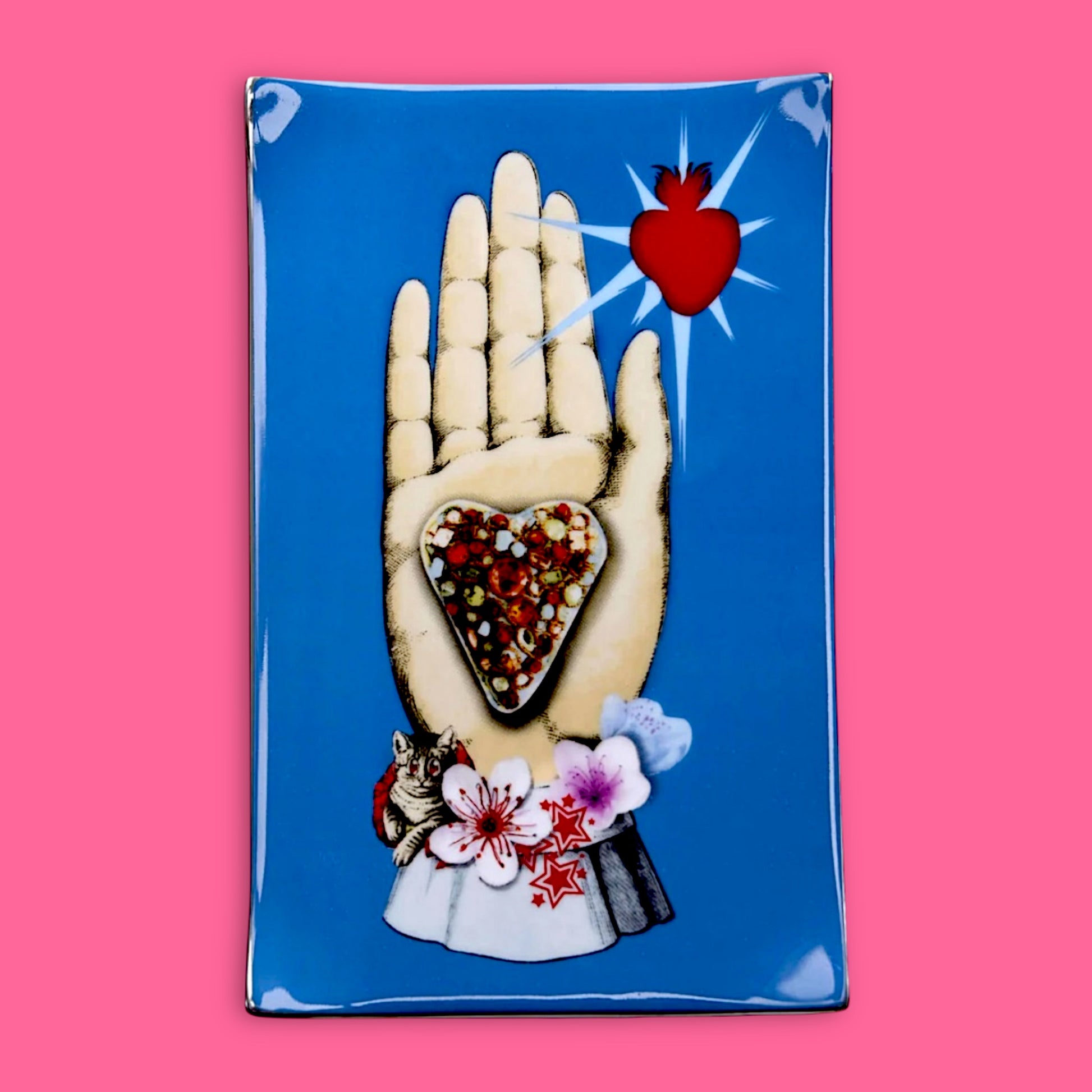 Christian La Croix Heritage Collection- Maison de Jeu Porcelain Tray - Hella Kitsch