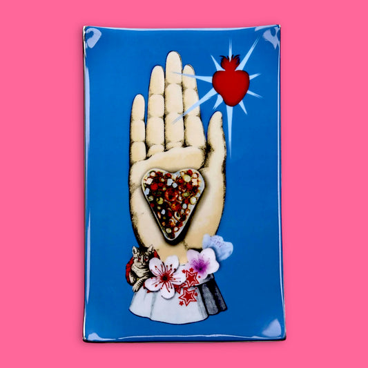 Christian La Croix Heritage Collection- Maison de Jeu Porcelain Tray - Hella Kitsch