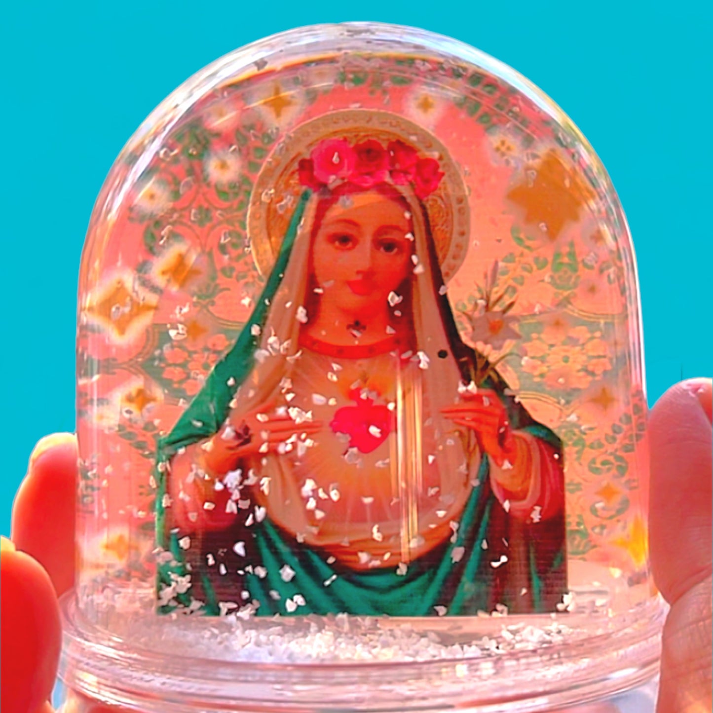 Kitschy Virgin Mary Snow Globe - Hella Kitsch
