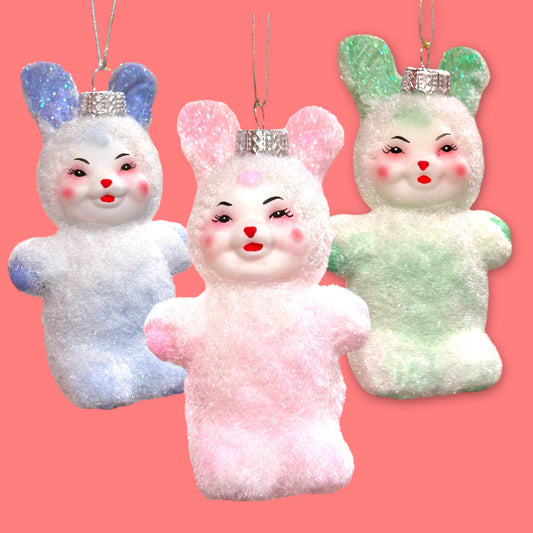 Cody Foster Vintage Rabbits - Christmas Ornament - Hella Kitsch