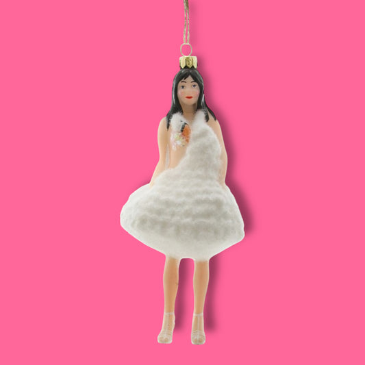 Bjork in Swan Dress - Christmas Ornament