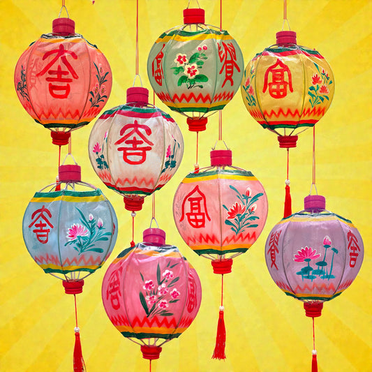 Handpainted Chinese Gauze Lantern