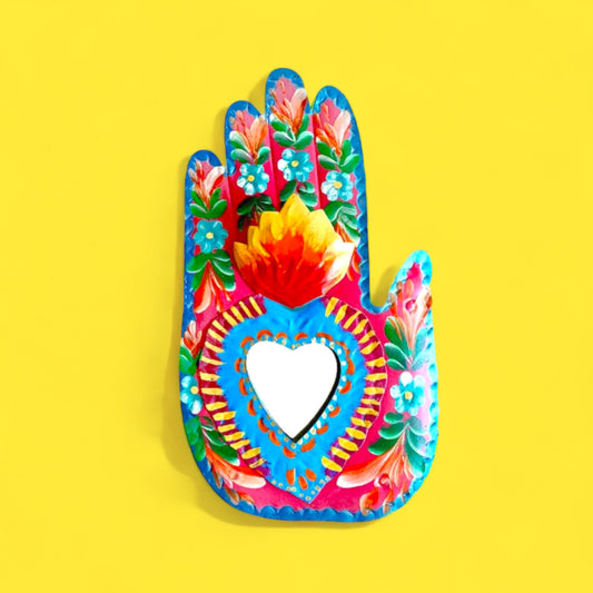 Floral Hand with Mirror - Hella Kitsch