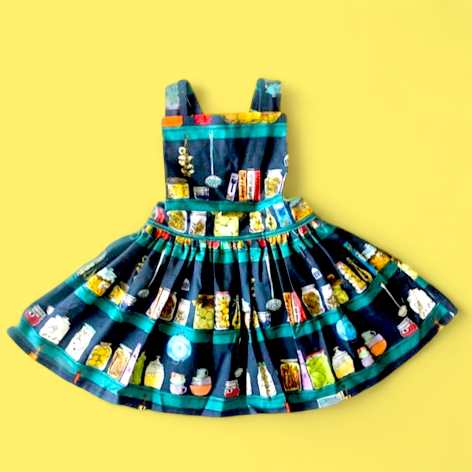 You Can Do It!  Pinafore Dress - Hella Kitsch