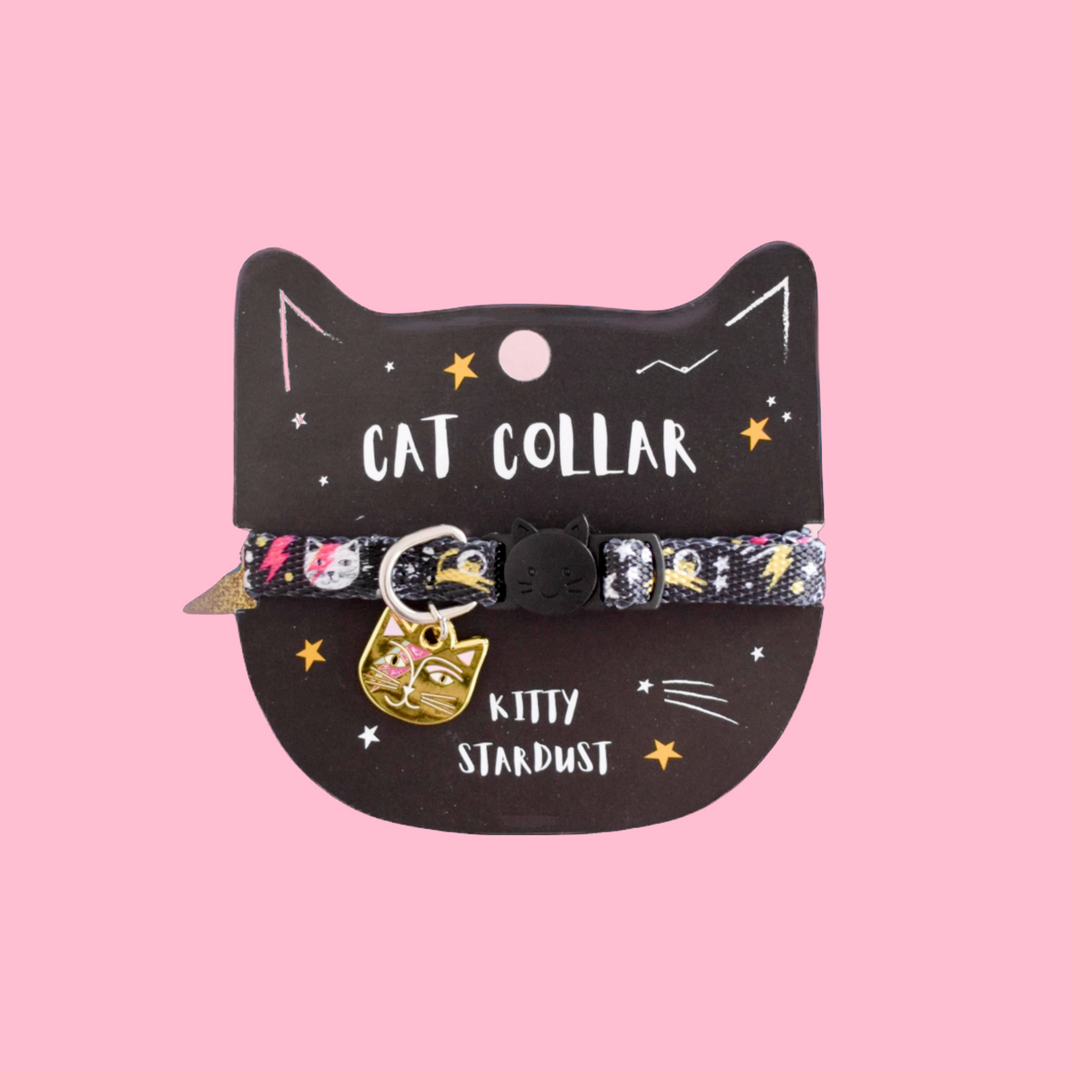 Image showcasing Kitty Stardust Cat Collar – Hella Kitsch