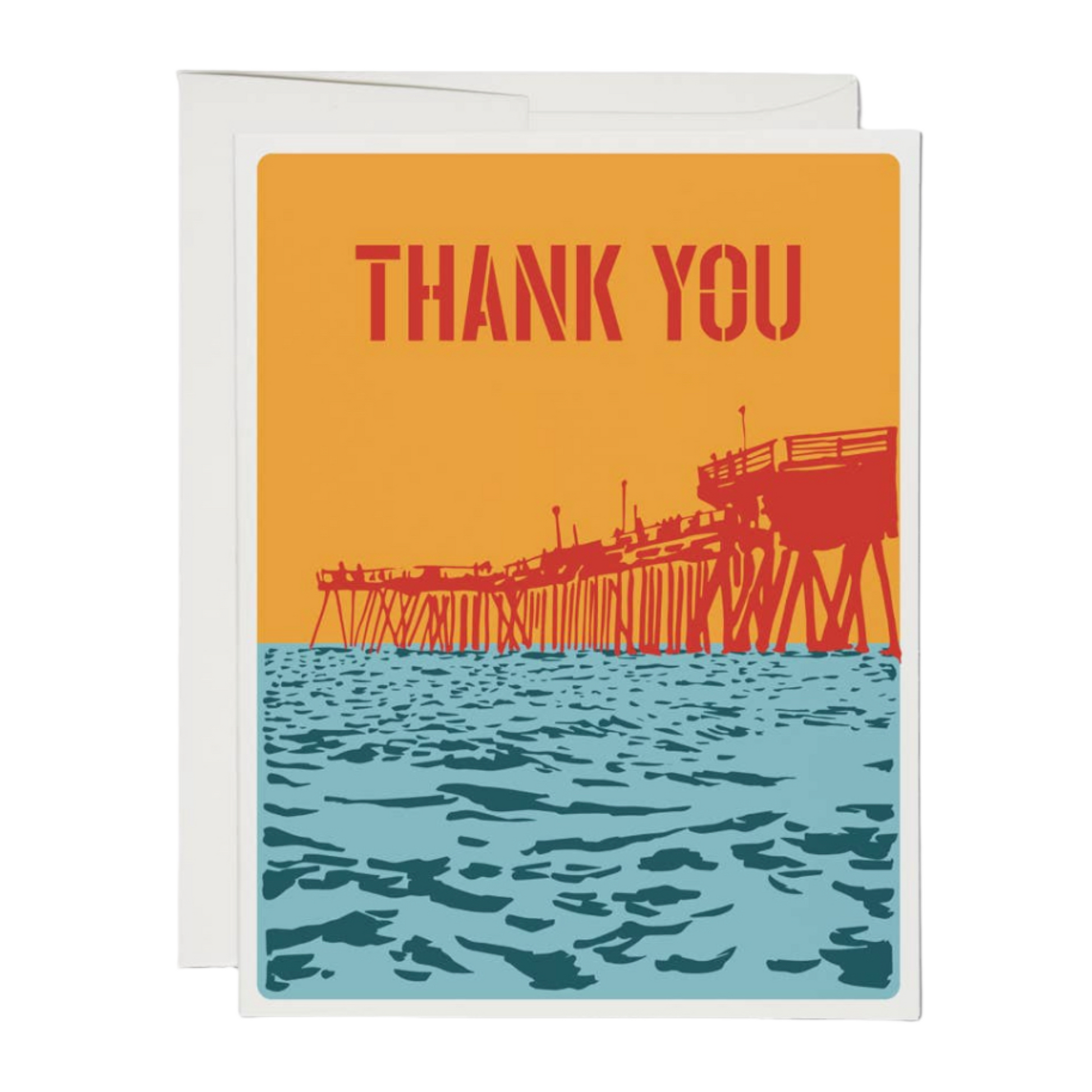 Thank You Pier - Greeting Card - Hella Kitsch